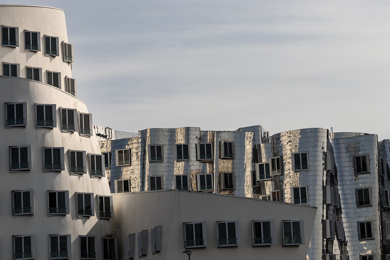 düsseldorf port architecture free photo