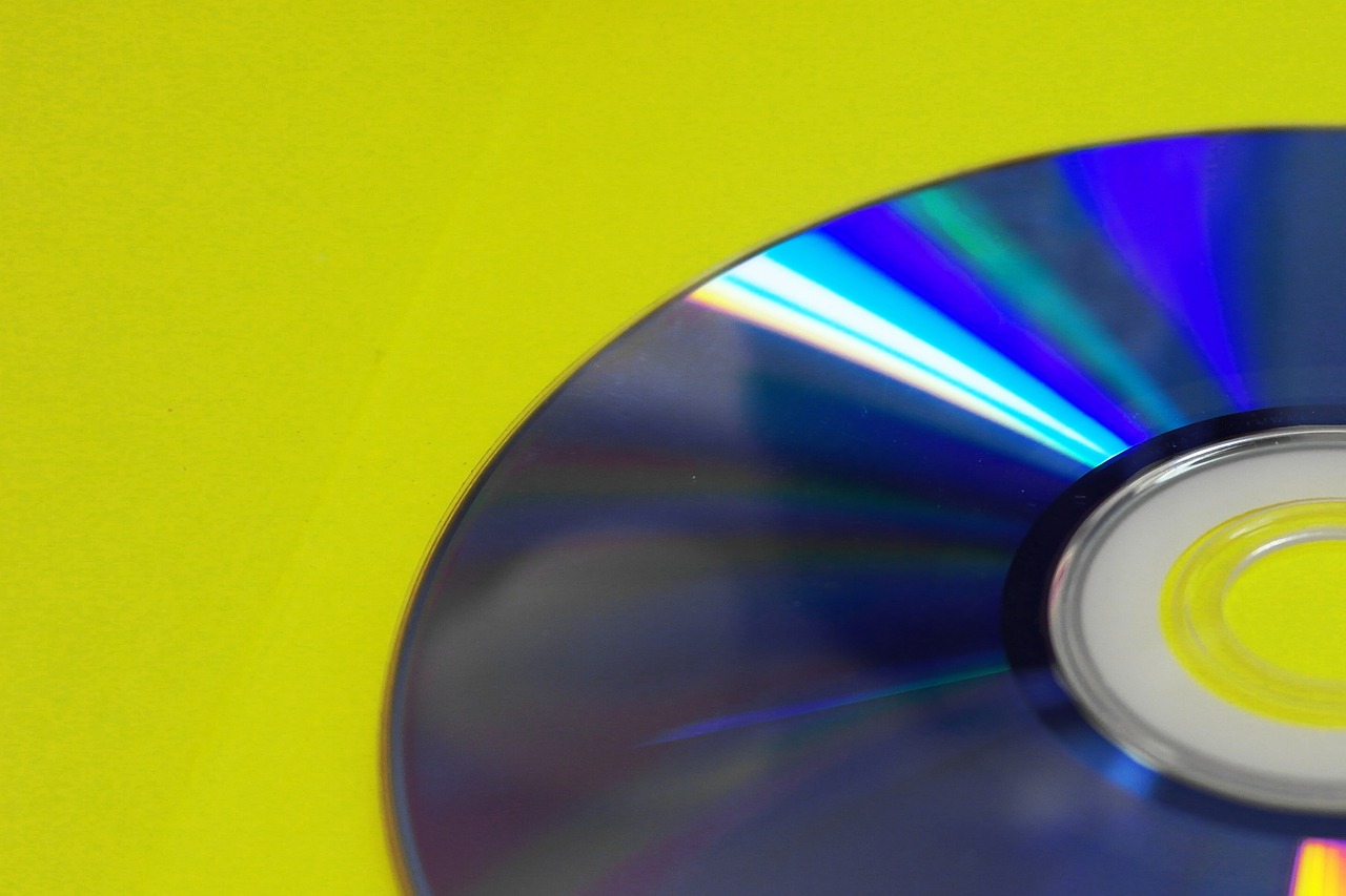 dvd technology yellow free photo