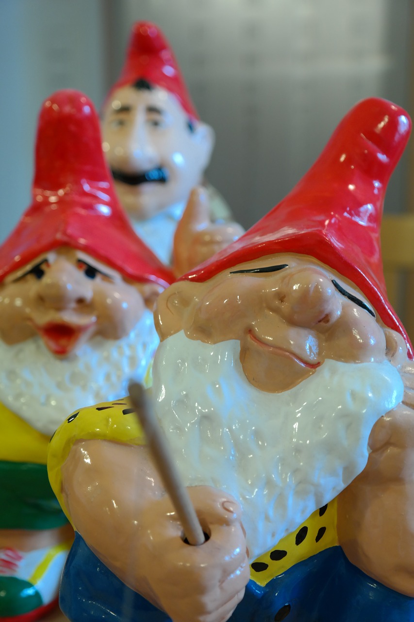 dwarfs garden gnomes figures free photo