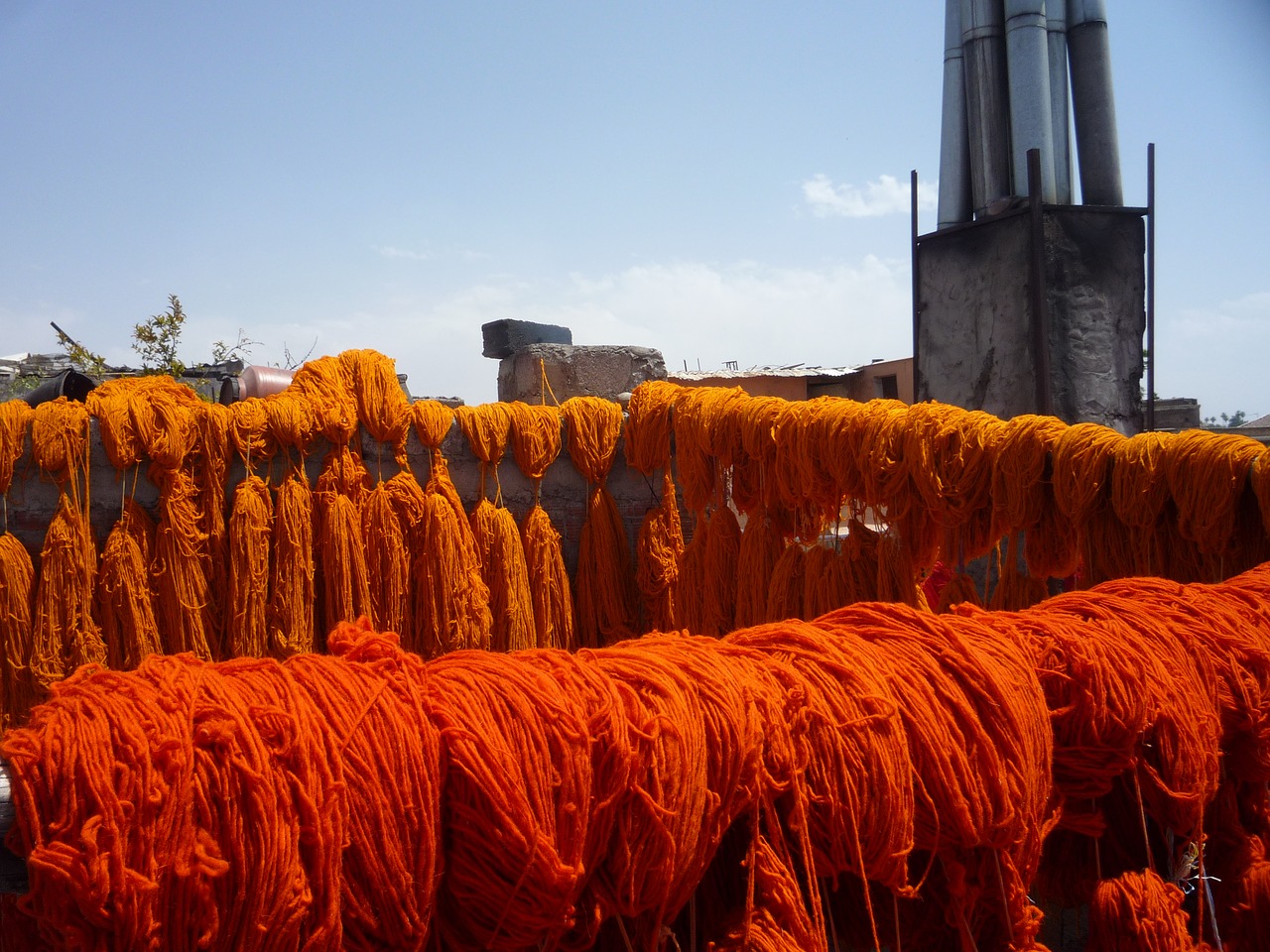 dyeing morocco marrakech free photo