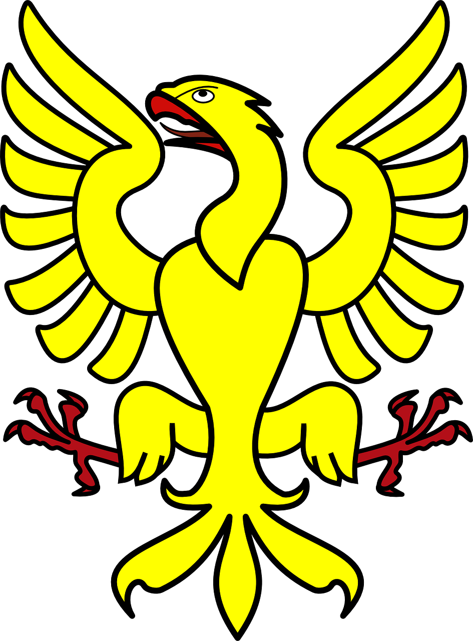 eagle yellow symbol free photo