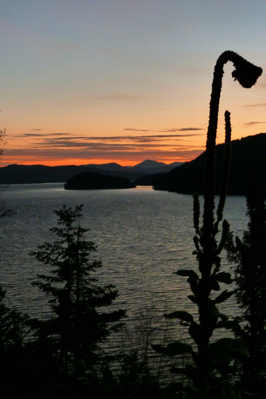 early morning sunrise canim lake free photo