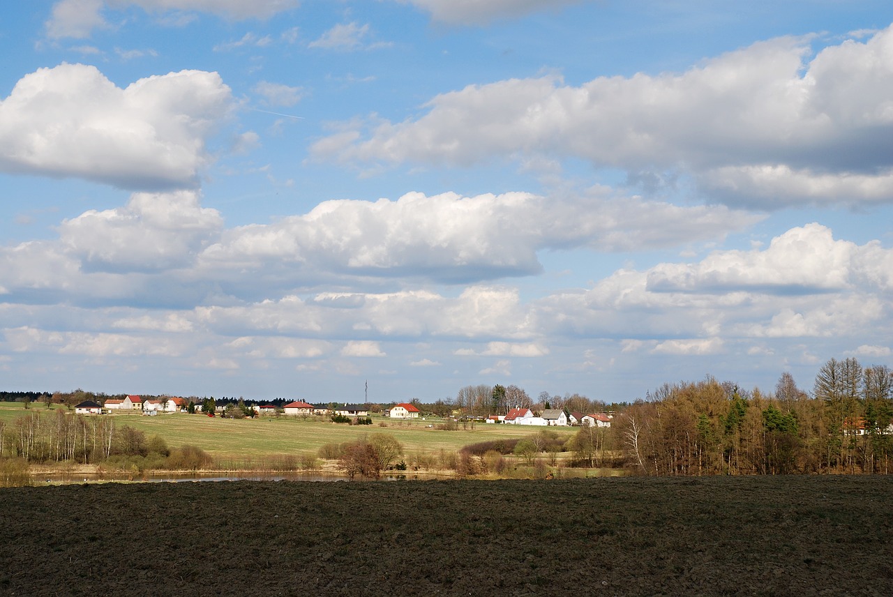 early spring south bohemia countryside free photo