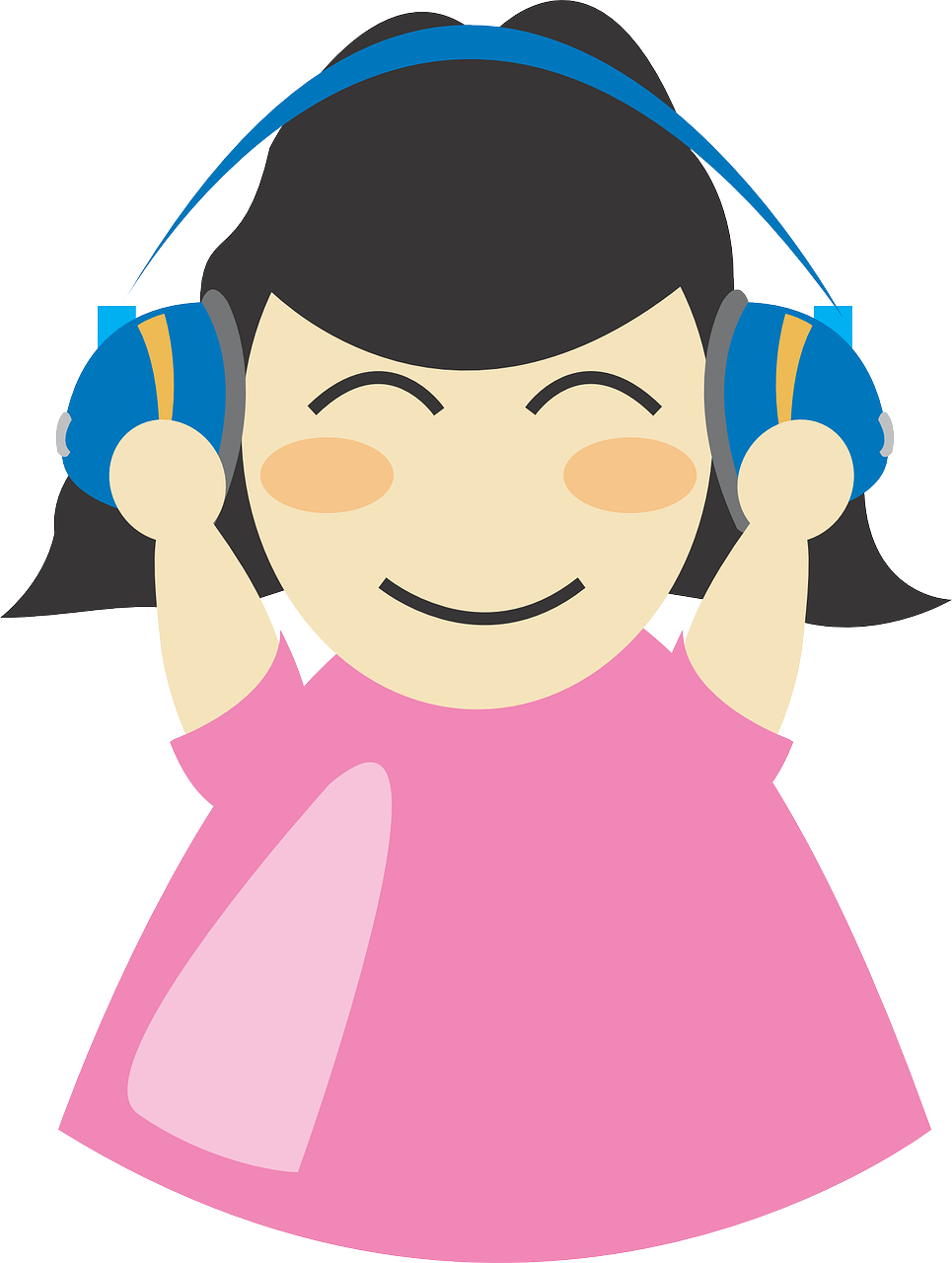 earphones girl headphone free photo