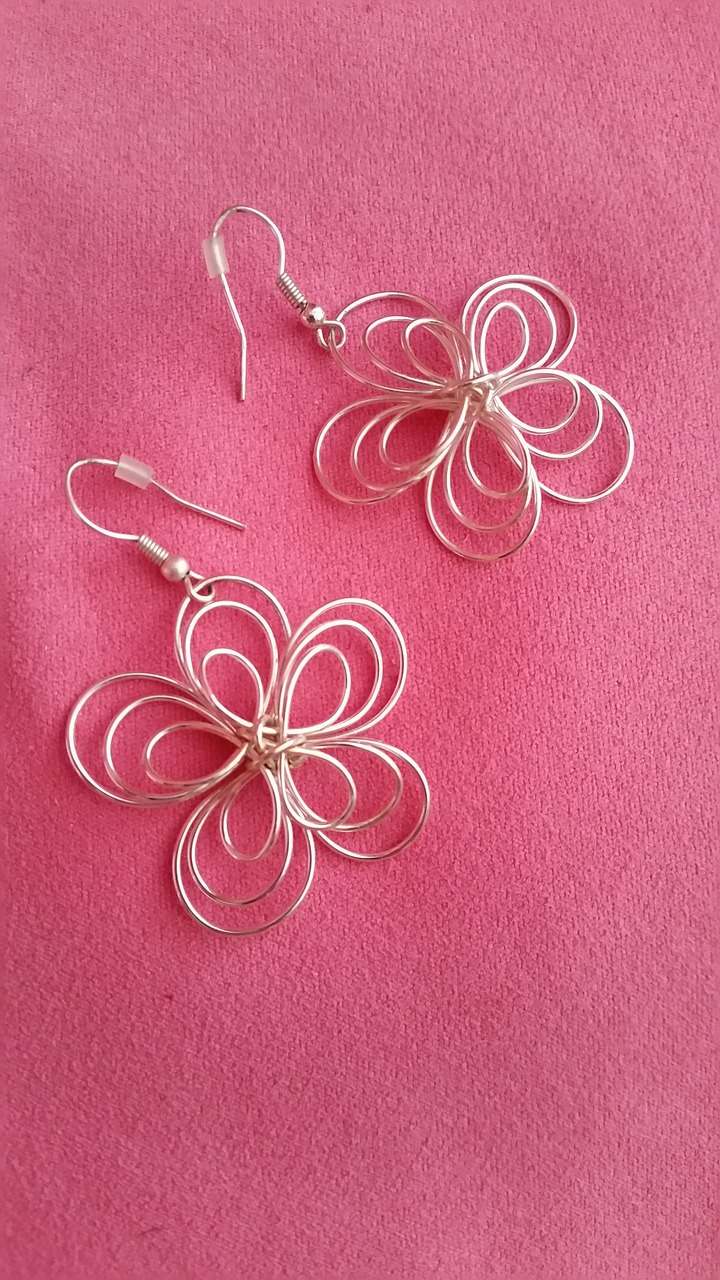 earring flower jewellery free photo