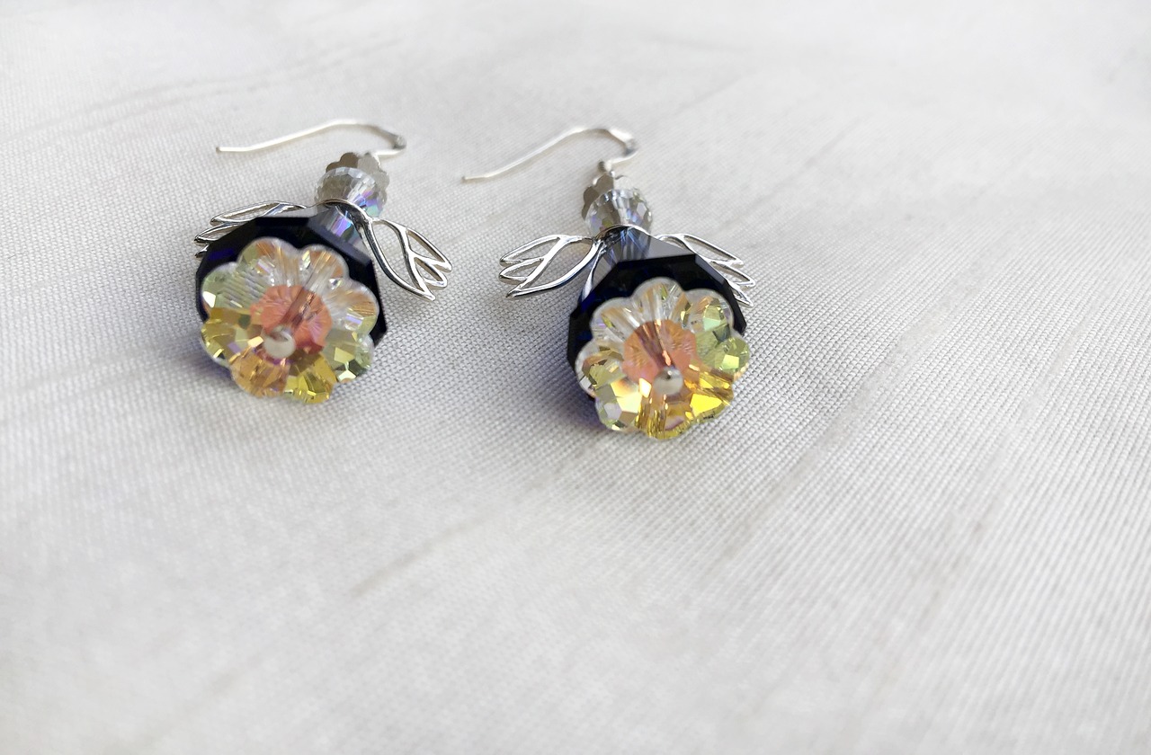 earrings jewellery swarovski free photo