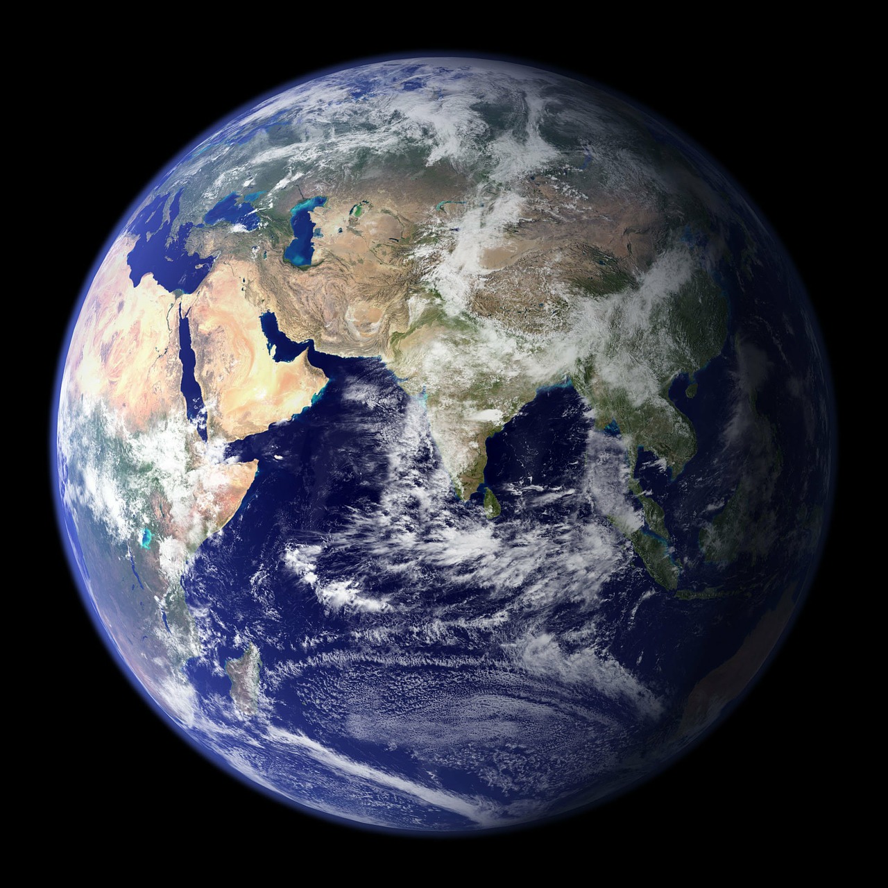 earth blue planet globe free photo