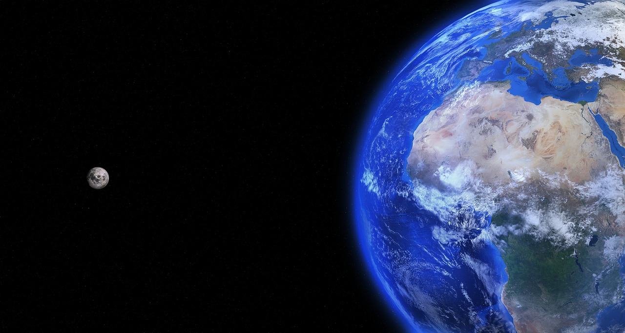 earth globe moon free photo