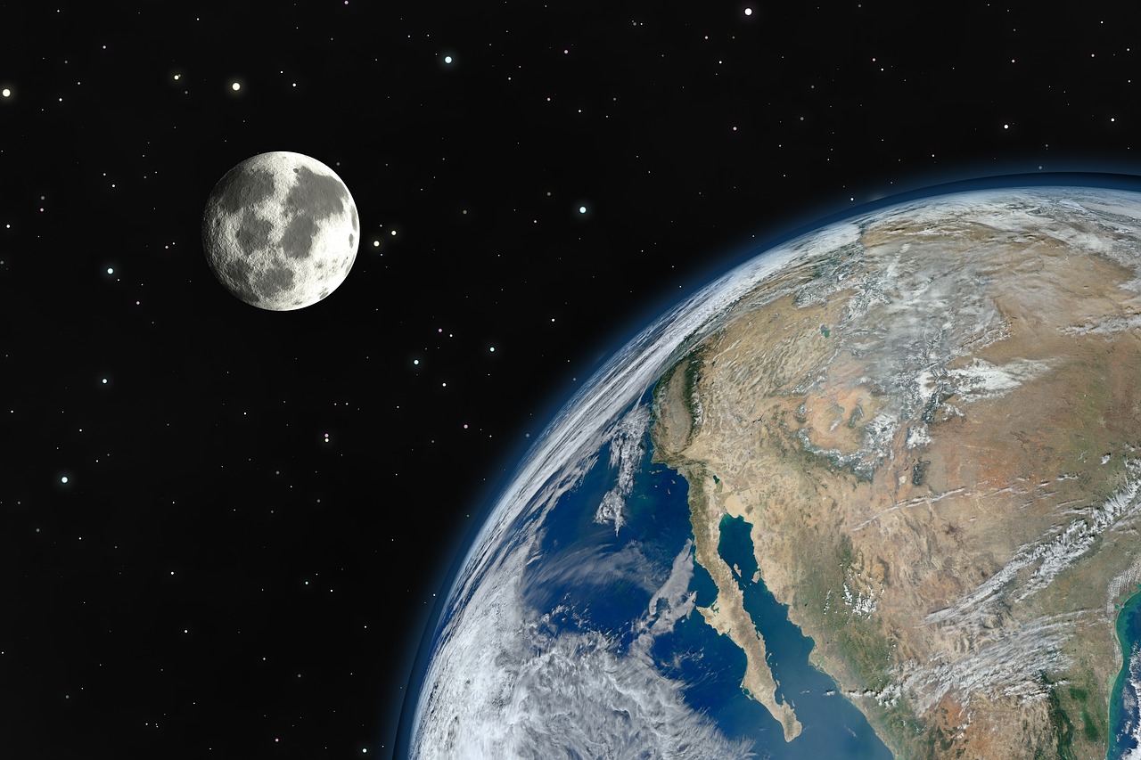 earth globe moon free photo