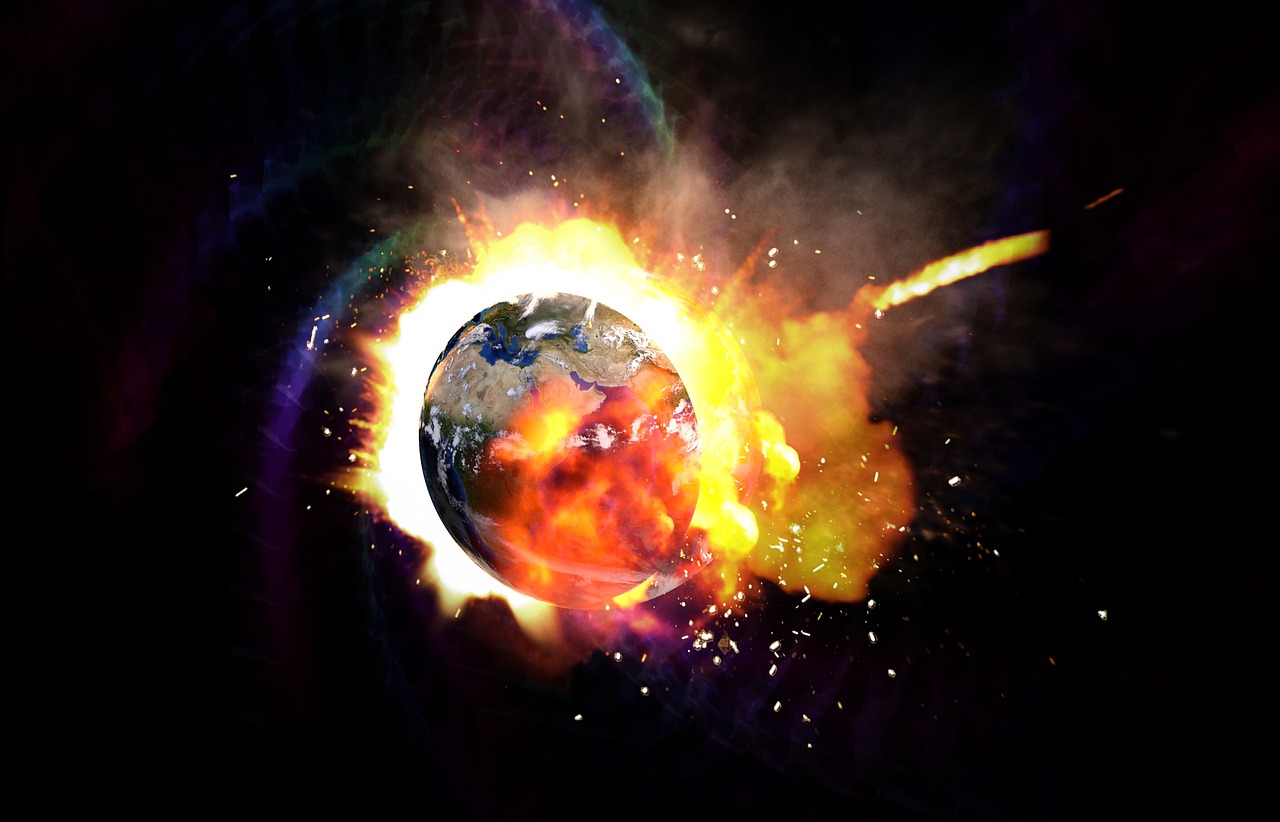 earth globe explosion free photo
