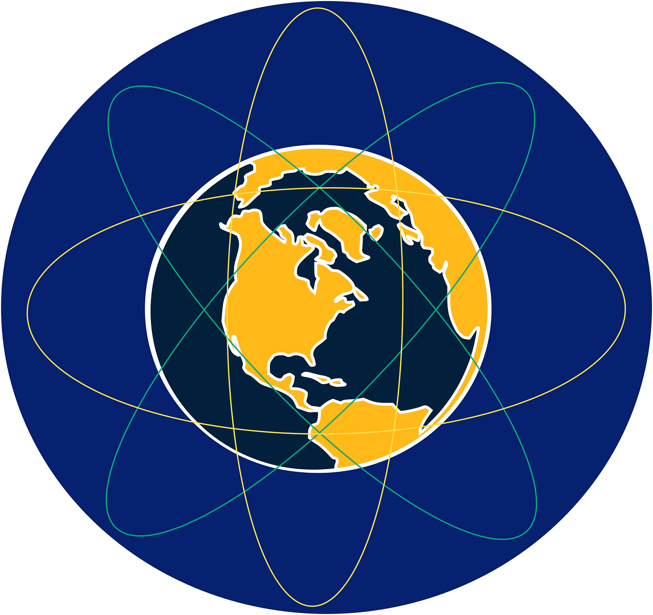 earth atom globe free photo