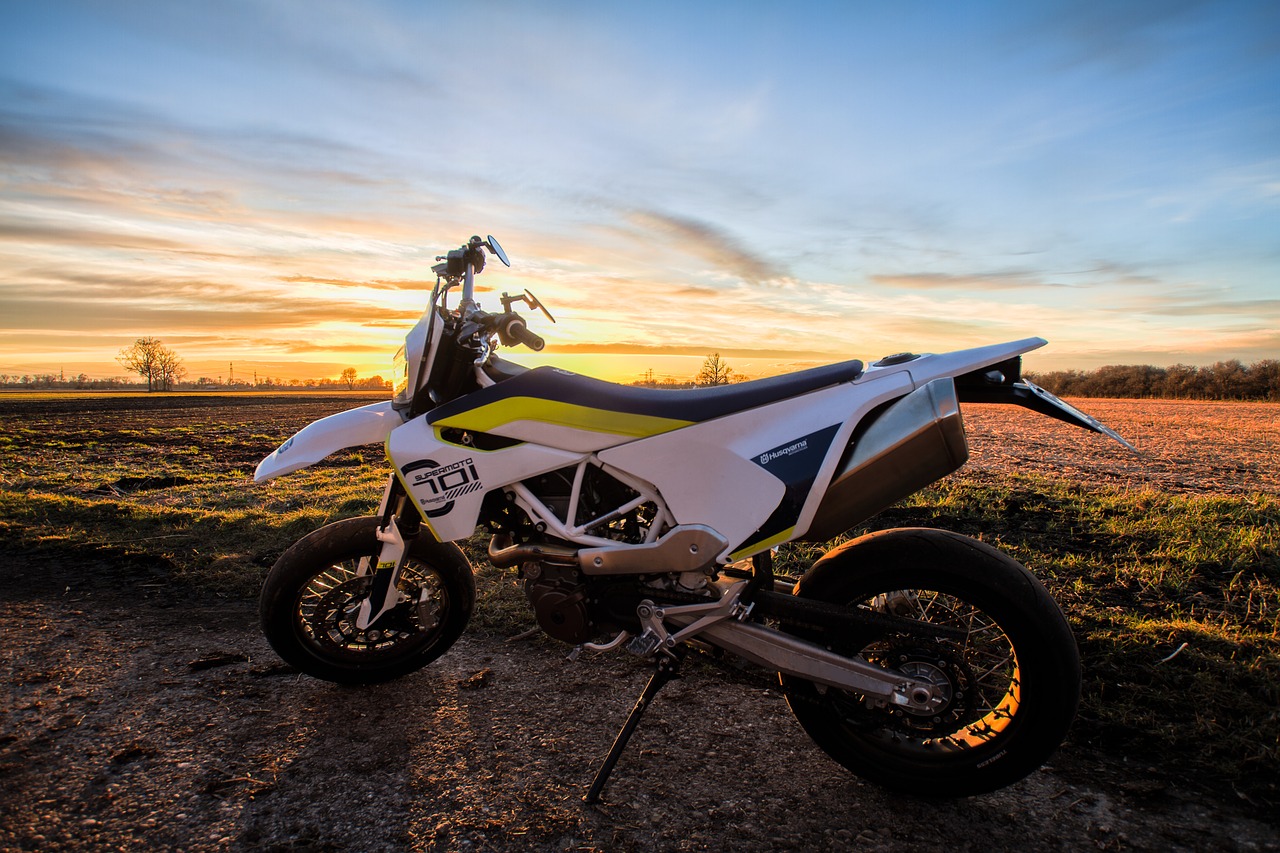earth motorcycle sunset free photo