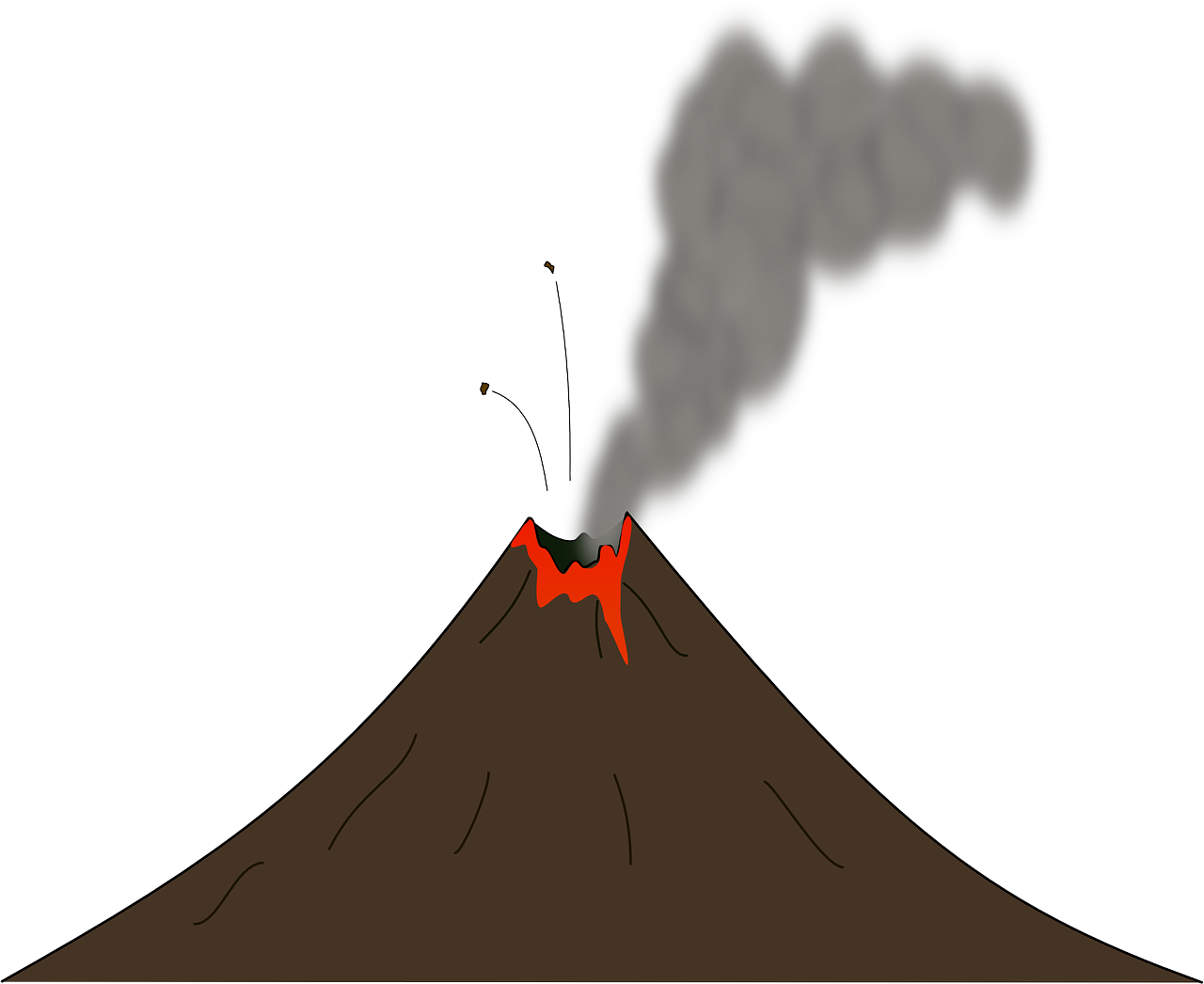 earth smoke volcano free photo