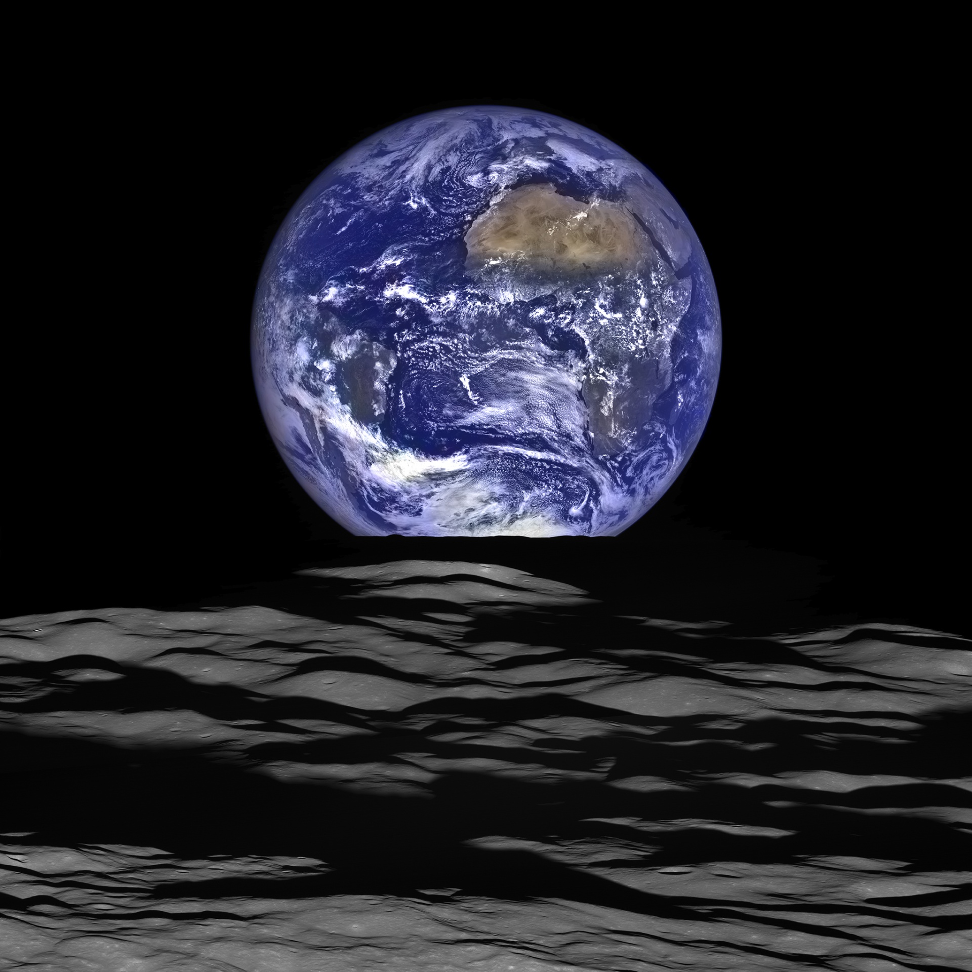 earth space moon free photo