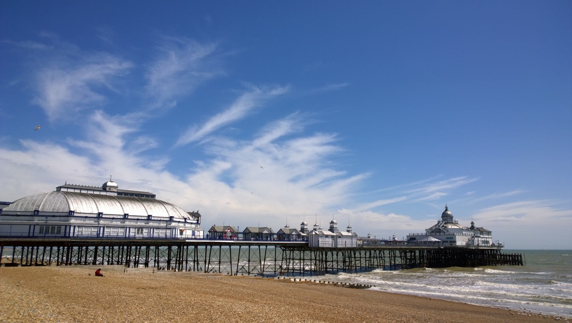 eastbourne pier beach free photo