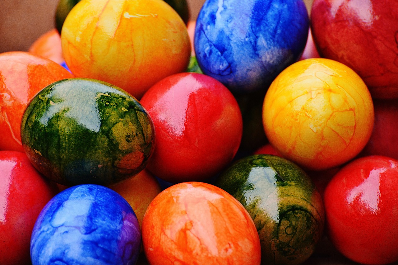 easter easter eggs colorful free photo