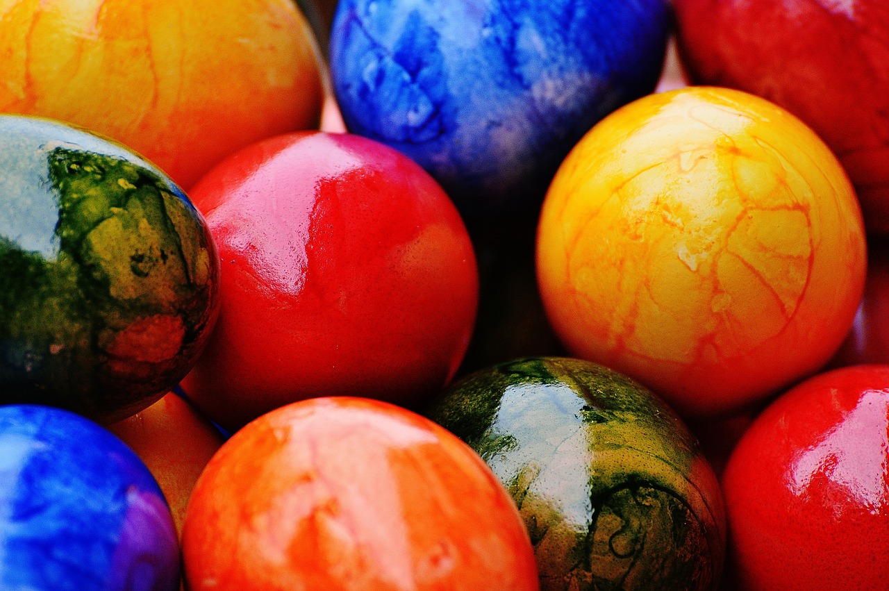 easter easter eggs colorful free photo