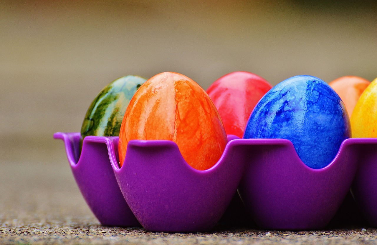 easter easter eggs colorful free photo