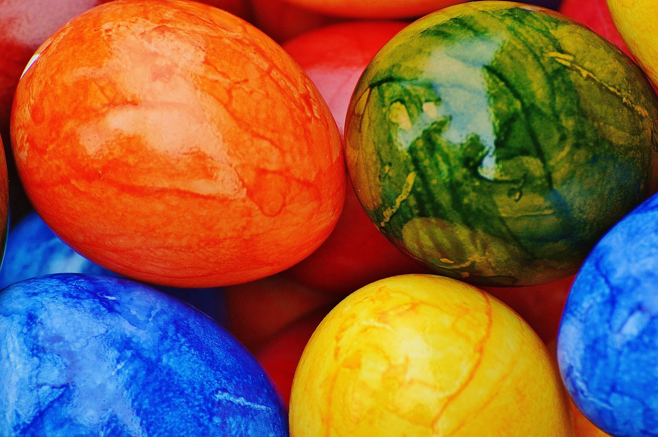 easter easter eggs colorful free photo