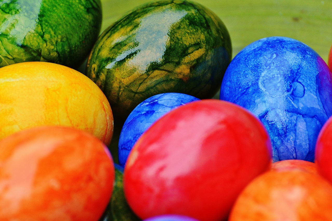 easter easter eggs colorful free photo