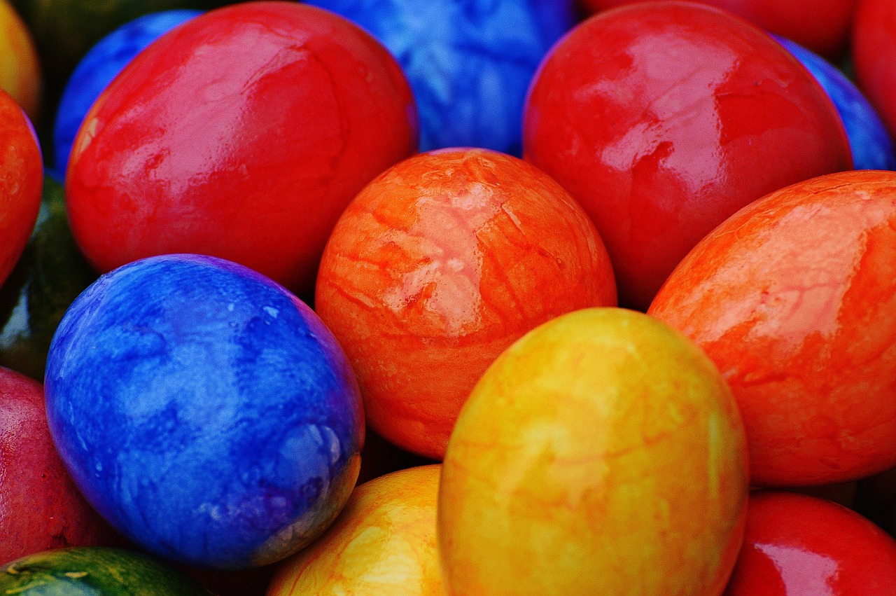 easter easter eggs colorful free photo