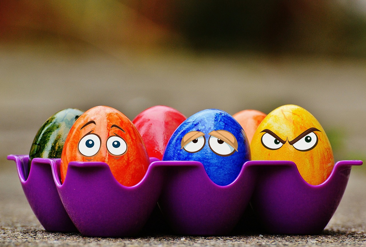 easter easter eggs funny free photo