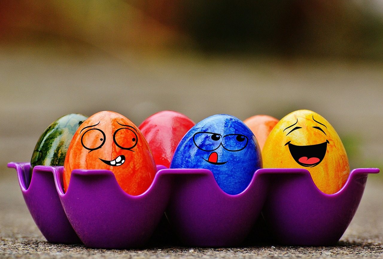 easter easter eggs funny free photo