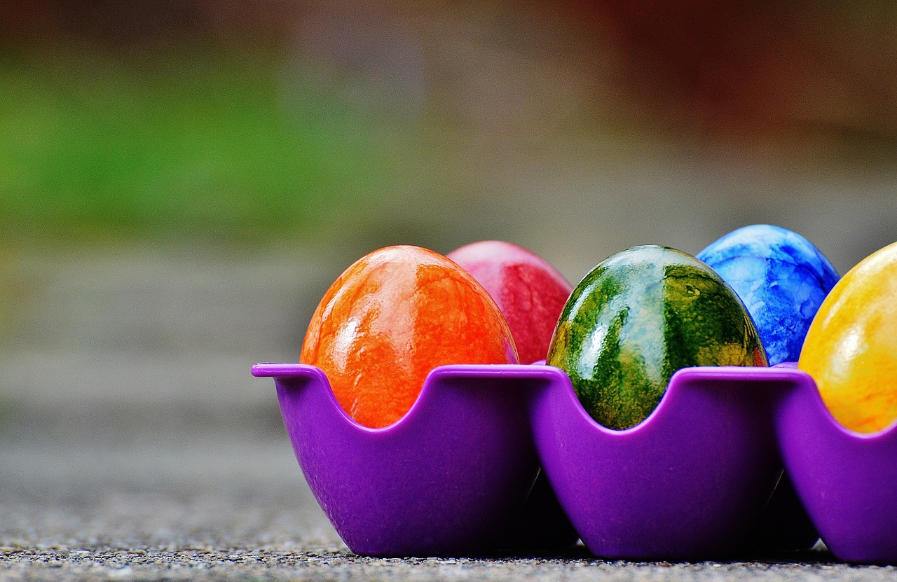 easter easter eggs colorful free photo