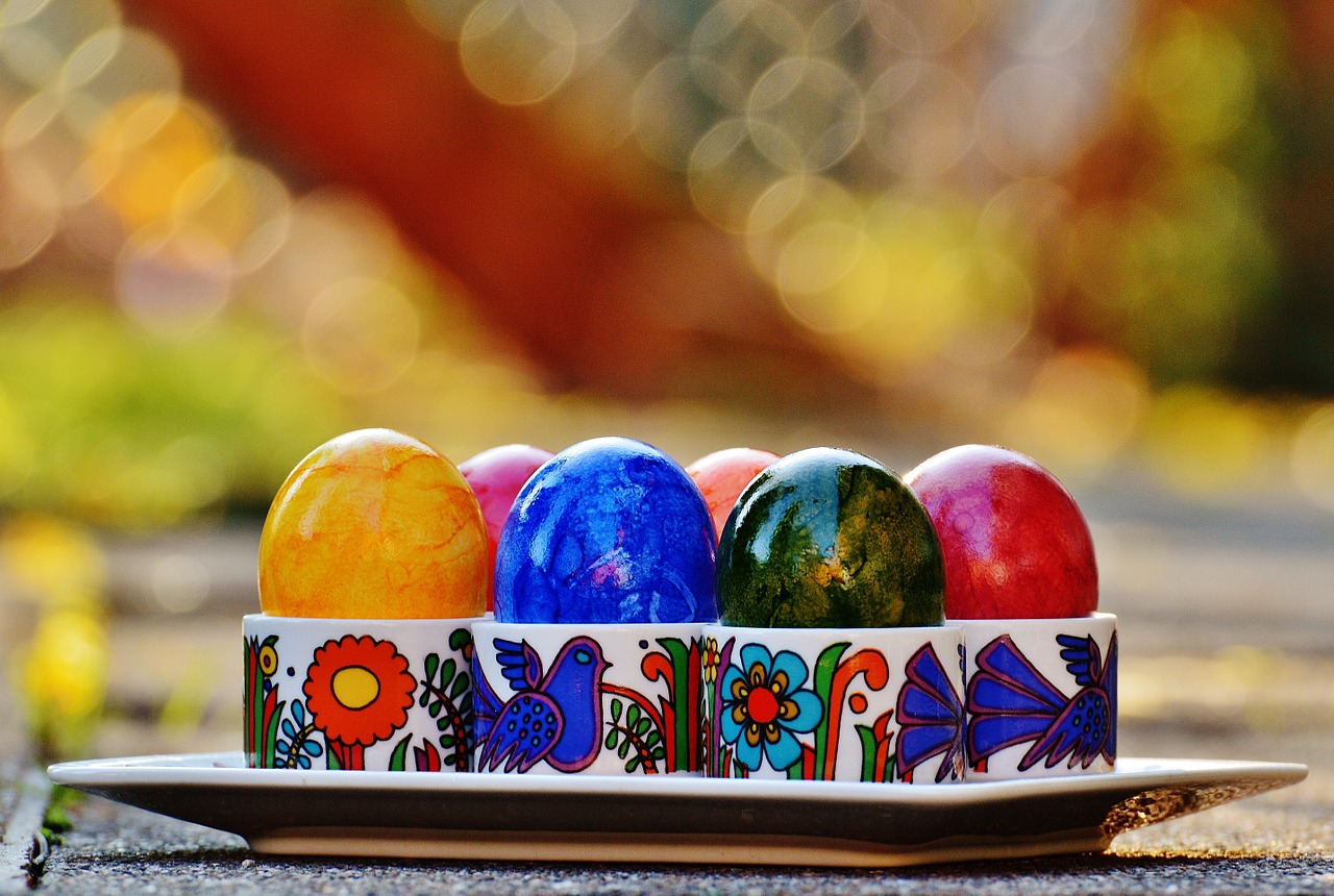 easter easter eggs colorful free photo