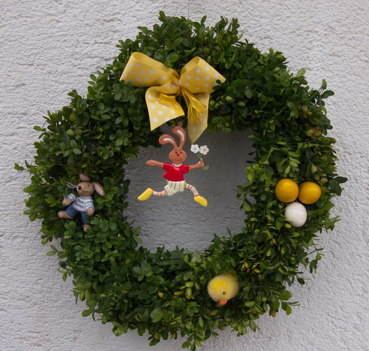easter easter wreath spring wreath free photo