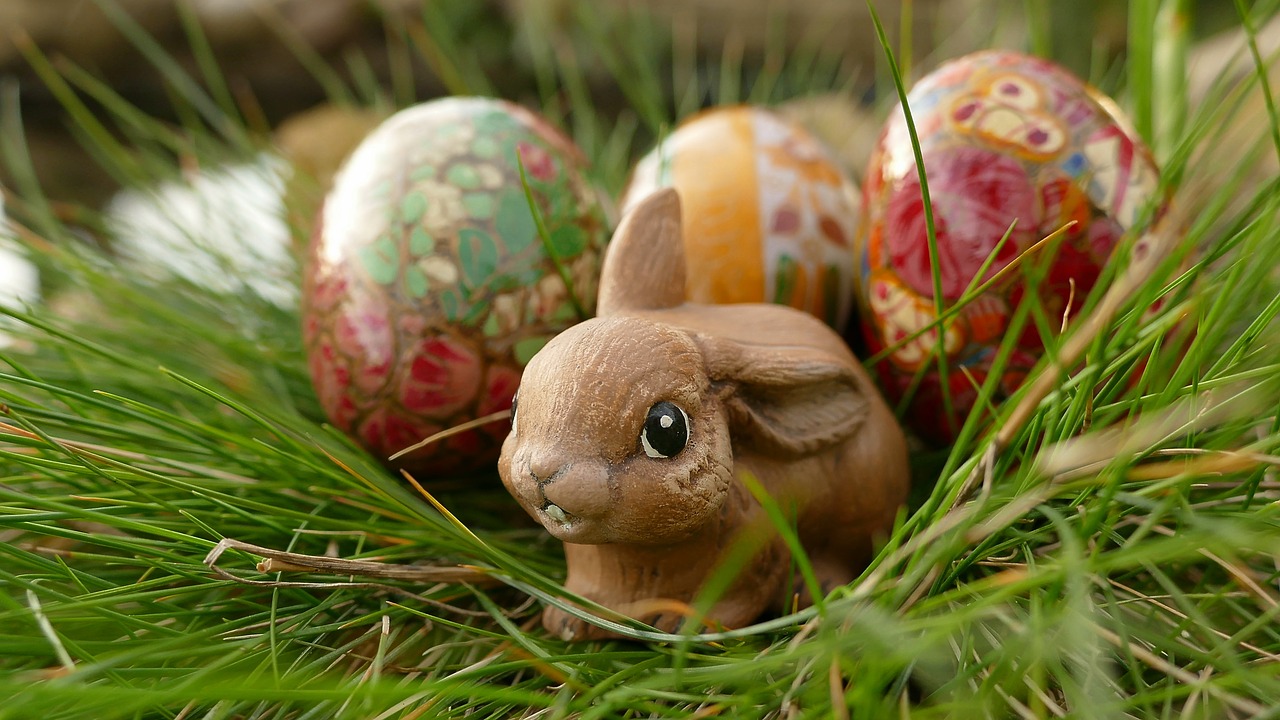 easter easter bunny easter nest free photo