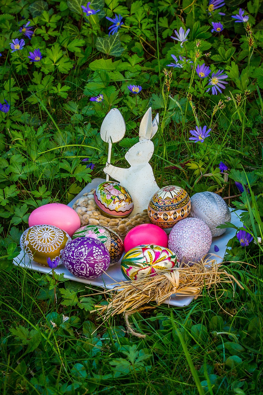 easter easter egg easter nest free photo