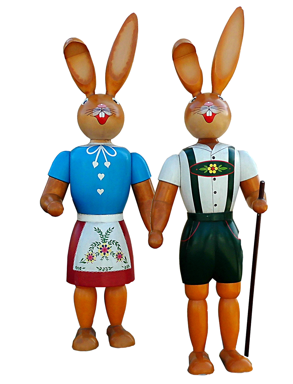 easter easter figures bunny couple free photo