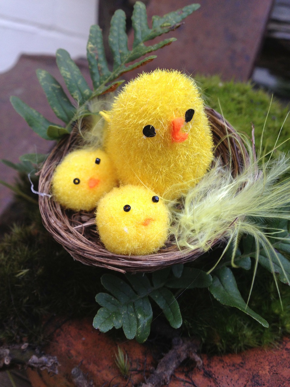 easter chicks toy free photo