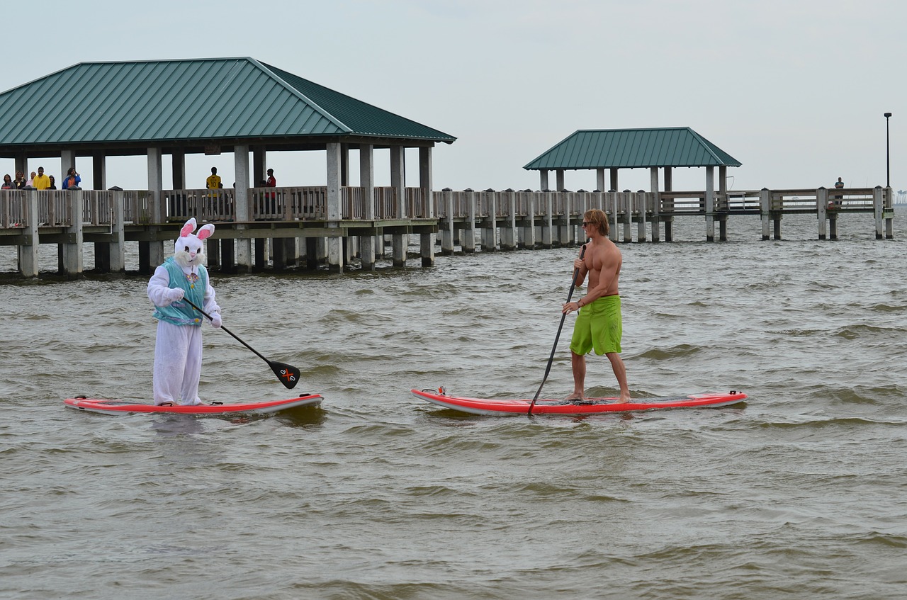 easter paddle board adventure free photo