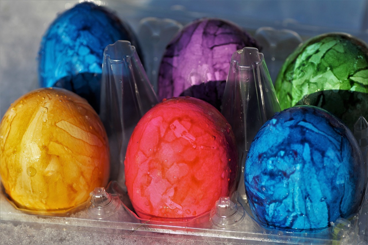 easter eggs color free photo