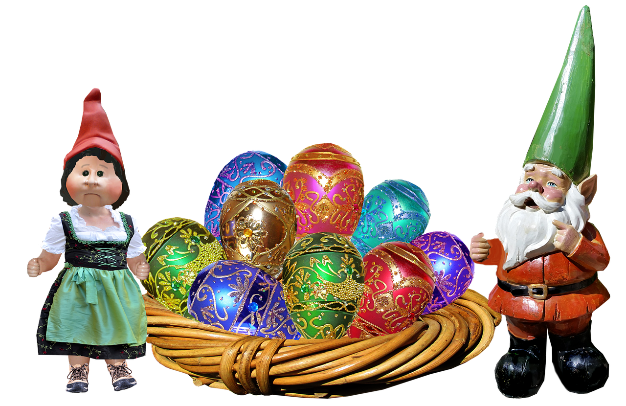 easter eggs gnomes free photo