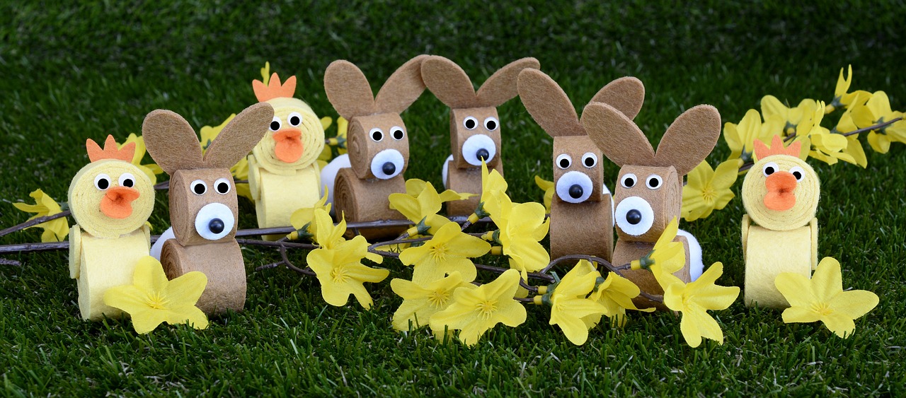 easter easter bunny chicks free photo