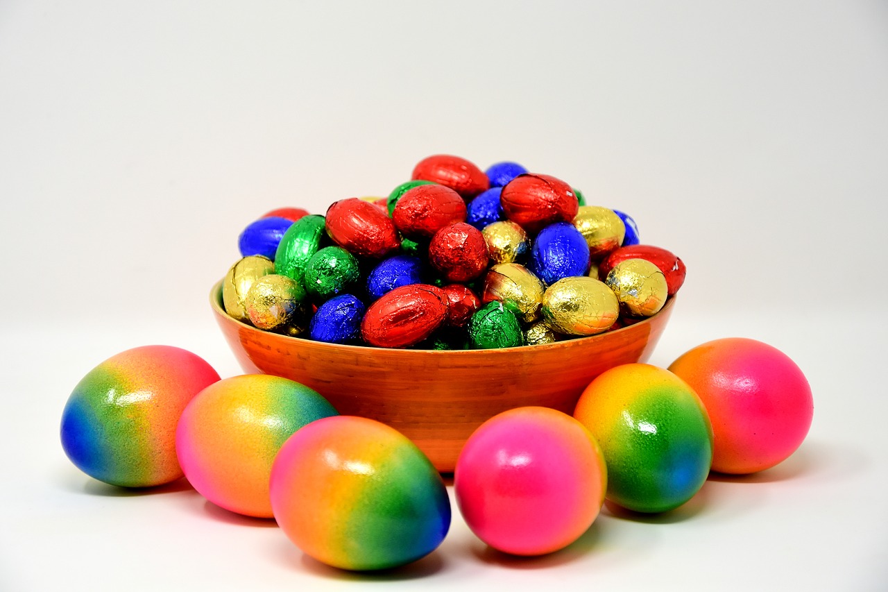 easter easter eggs colored free photo