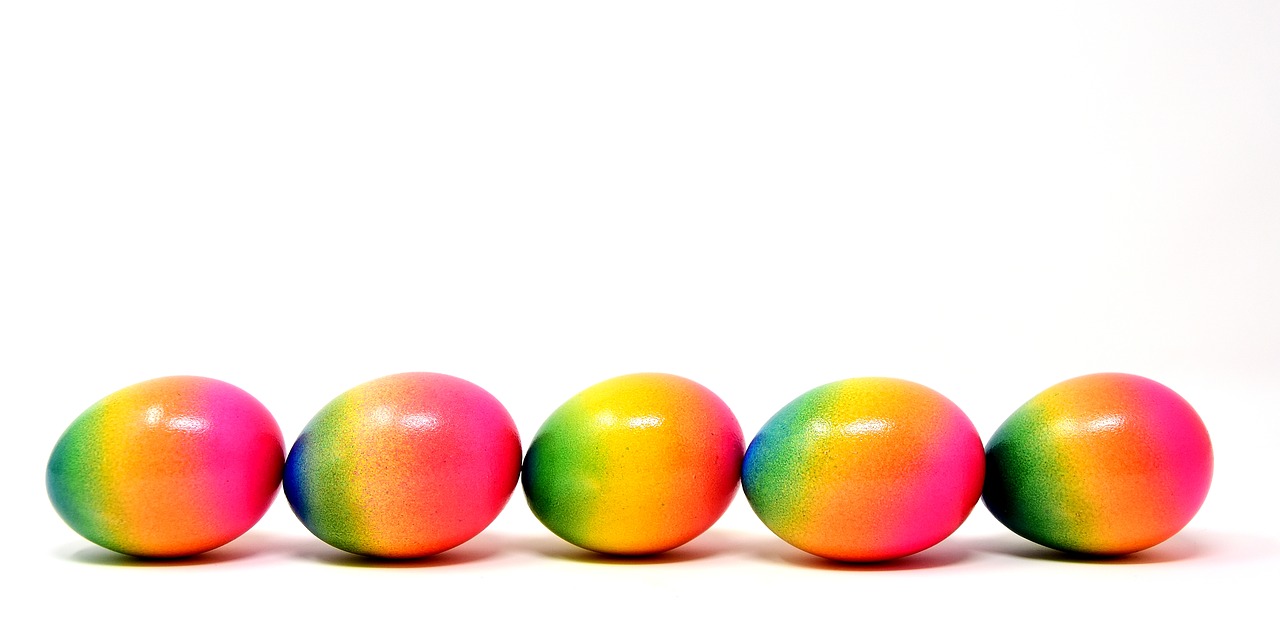 easter easter eggs colored free photo