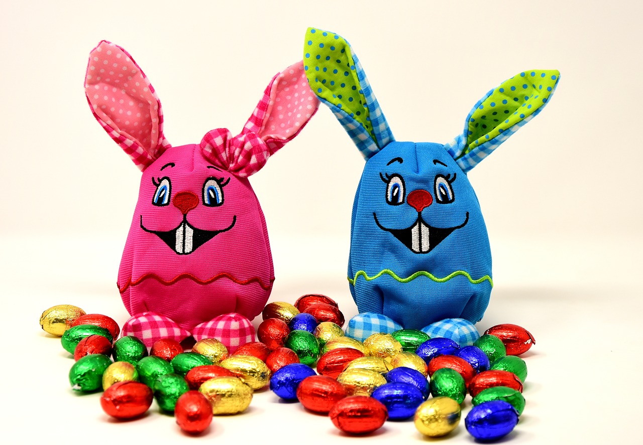 easter easter bunny colorful free photo