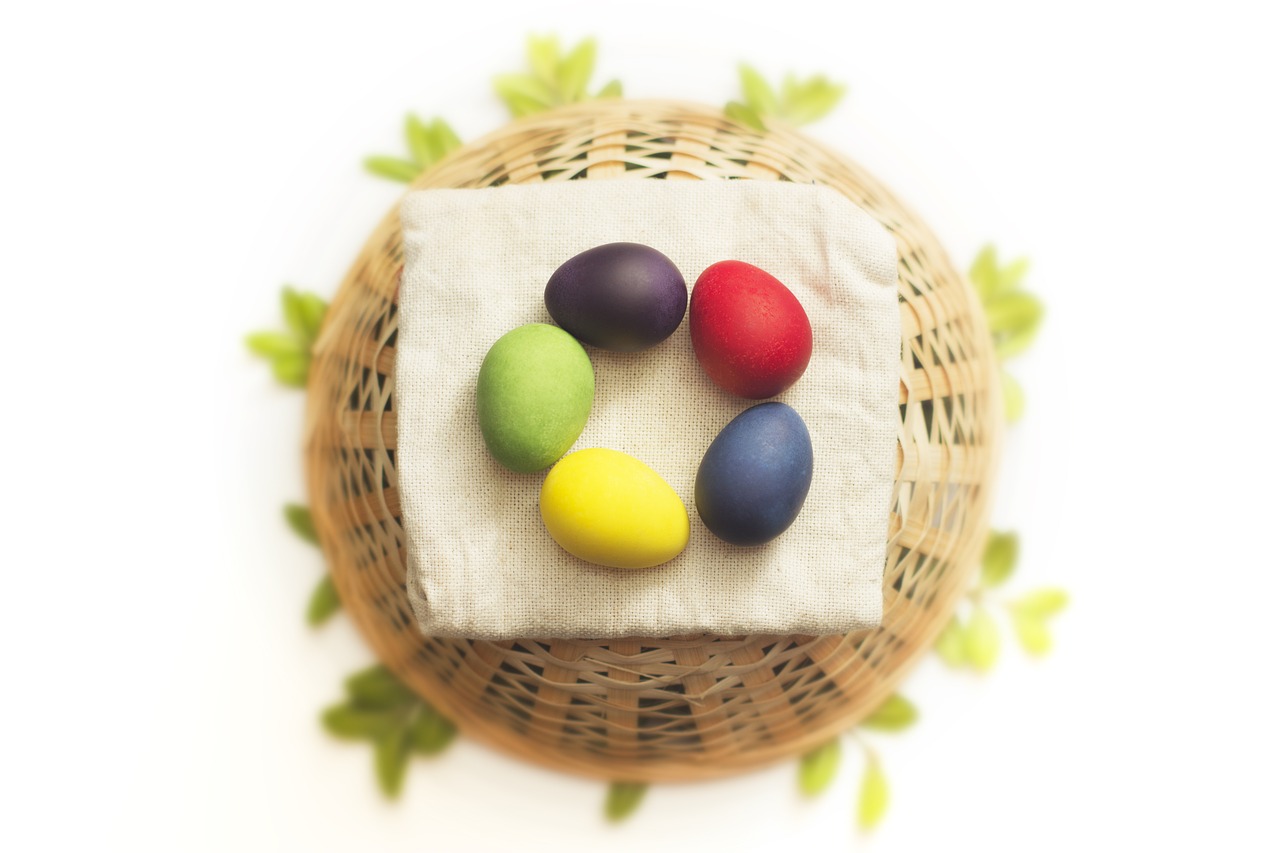 easter eggs multi colored free photo