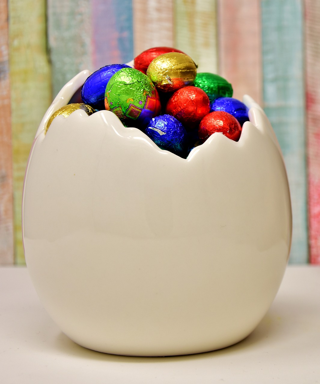 easter chocolate eggs colorful free photo