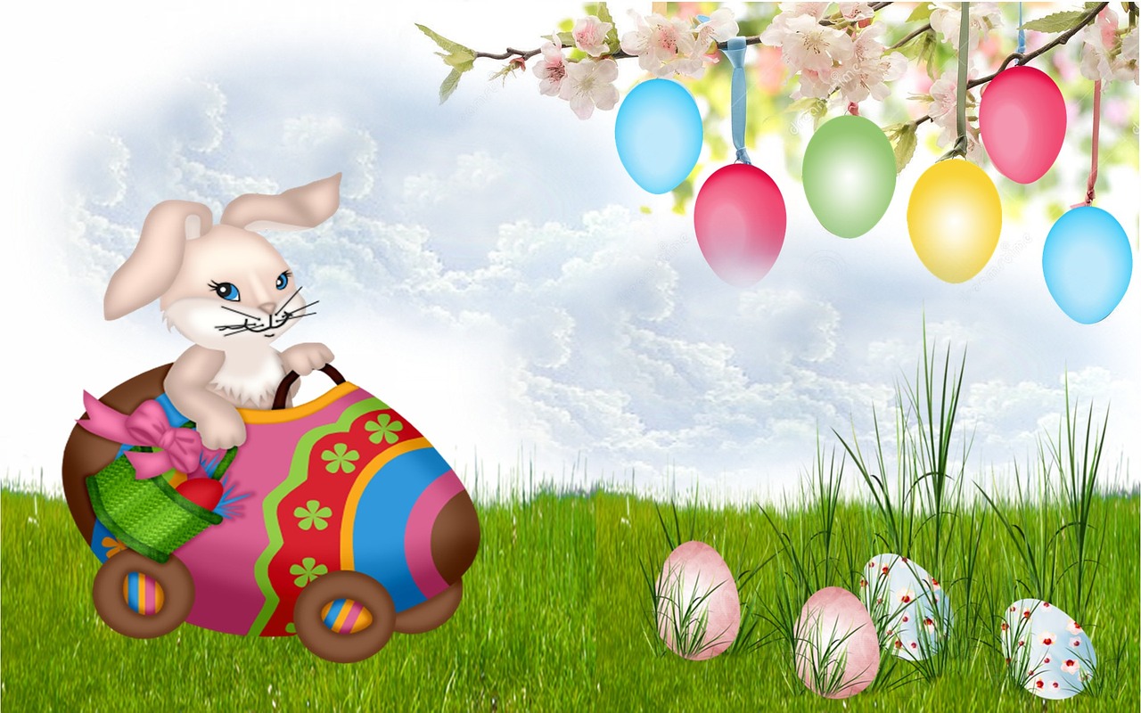easter rabbit easter egg free photo