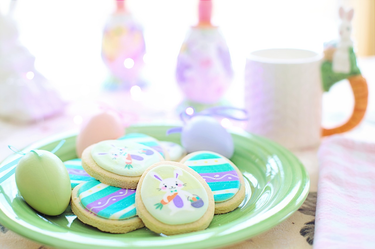 easter  cookies  pastels free photo