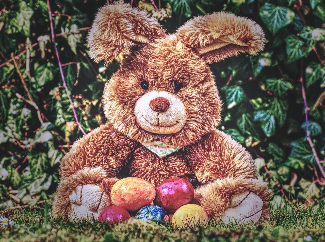 easter  easter bunny  colorful free photo