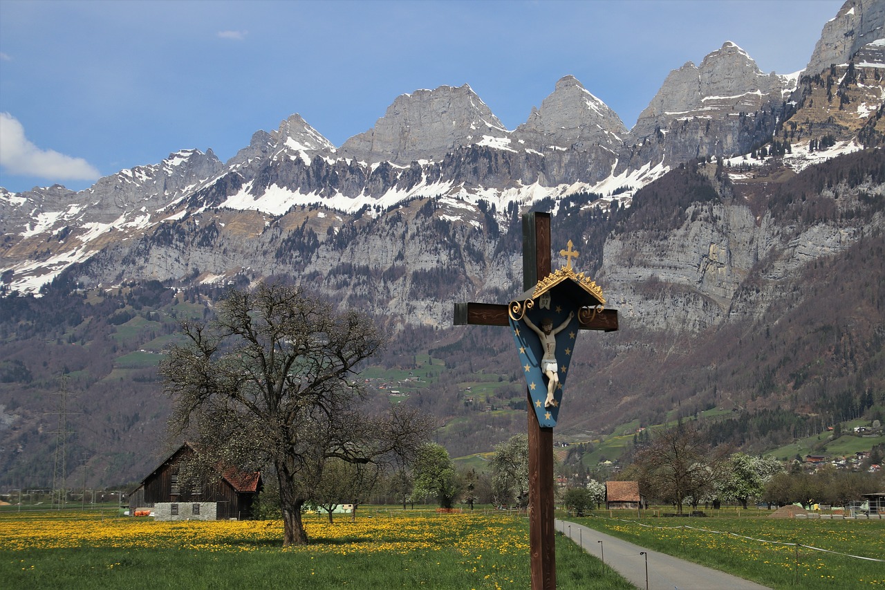 easter  cross  mountains free photo