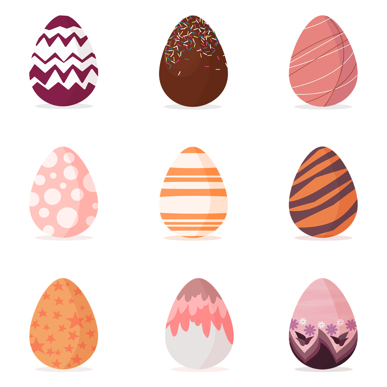 easter  eggs  painted free photo