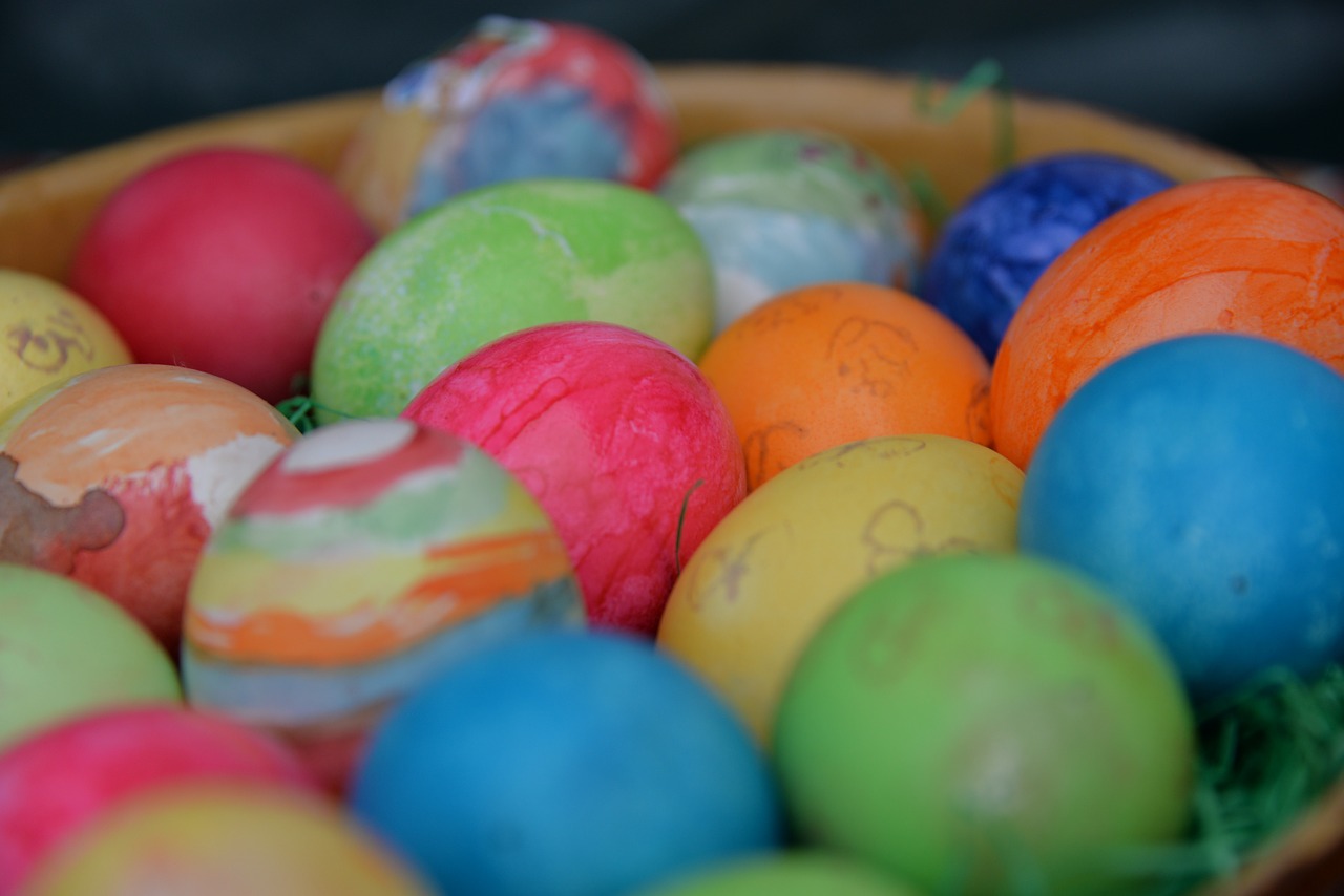 easter easter eggs easter bunny free photo