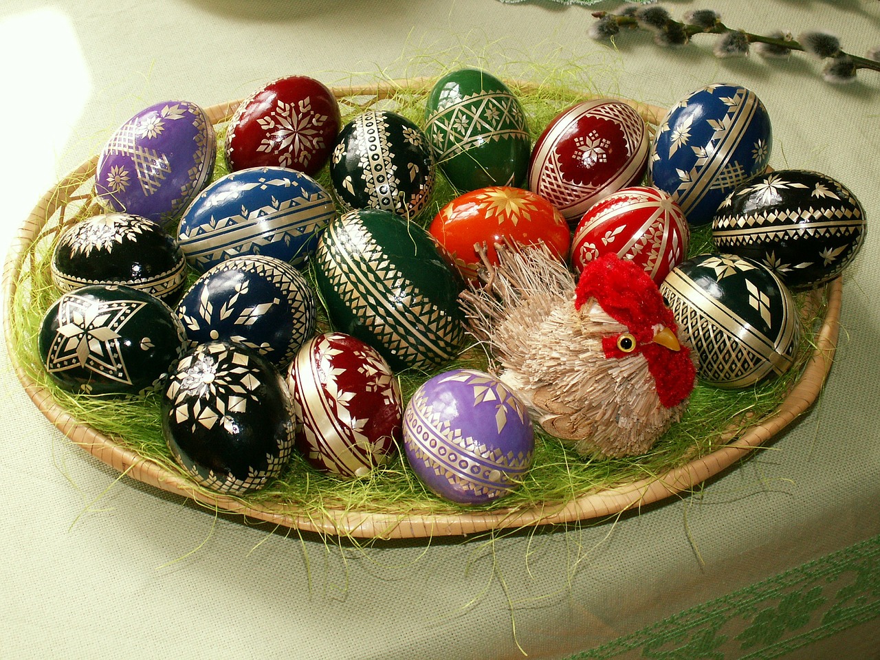 easter easter eggs easter nest free photo